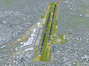 Netaji Subhash Chandra Bose International Airport Kolkata 10km 3D Model