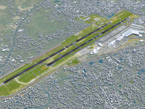 Netaji Subhash Chandra Bose International Airport Kolkata 10km 3D Model