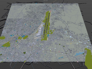 Netaji Subhash Chandra Bose International Airport Kolkata 10km 3D Model