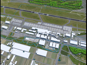 Nuremberg Airport 10km 3D 模型
