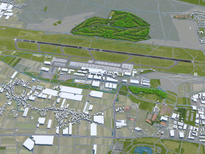 Nuremberg Airport 10km 3D 模型