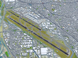 Osaka Airport 10km 3D Модель