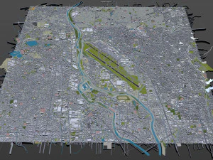 Osaka Airport 10km 3D Model