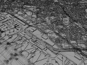 Osaka Airport 10km 3D Модель