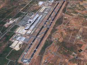 Rajiv Gandhi International Airport Hyderabad 10km 3D-Modell