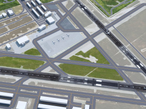 Salinas Muncipal Airport 10km 3Dモデル