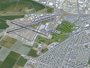 Salinas Muncipal Airport 10km 3Dモデル