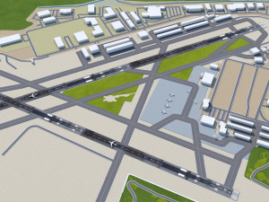 Salinas Muncipal Airport 10km 3Dモデル