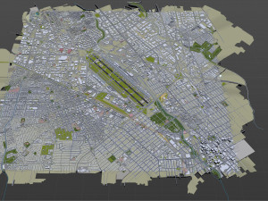San Jose Airport 10km 3Dモデル
