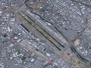 San Jose Airport 10km 3Dモデル