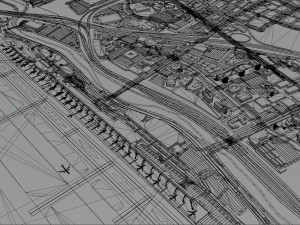 San Jose Airport 10km 3Dモデル