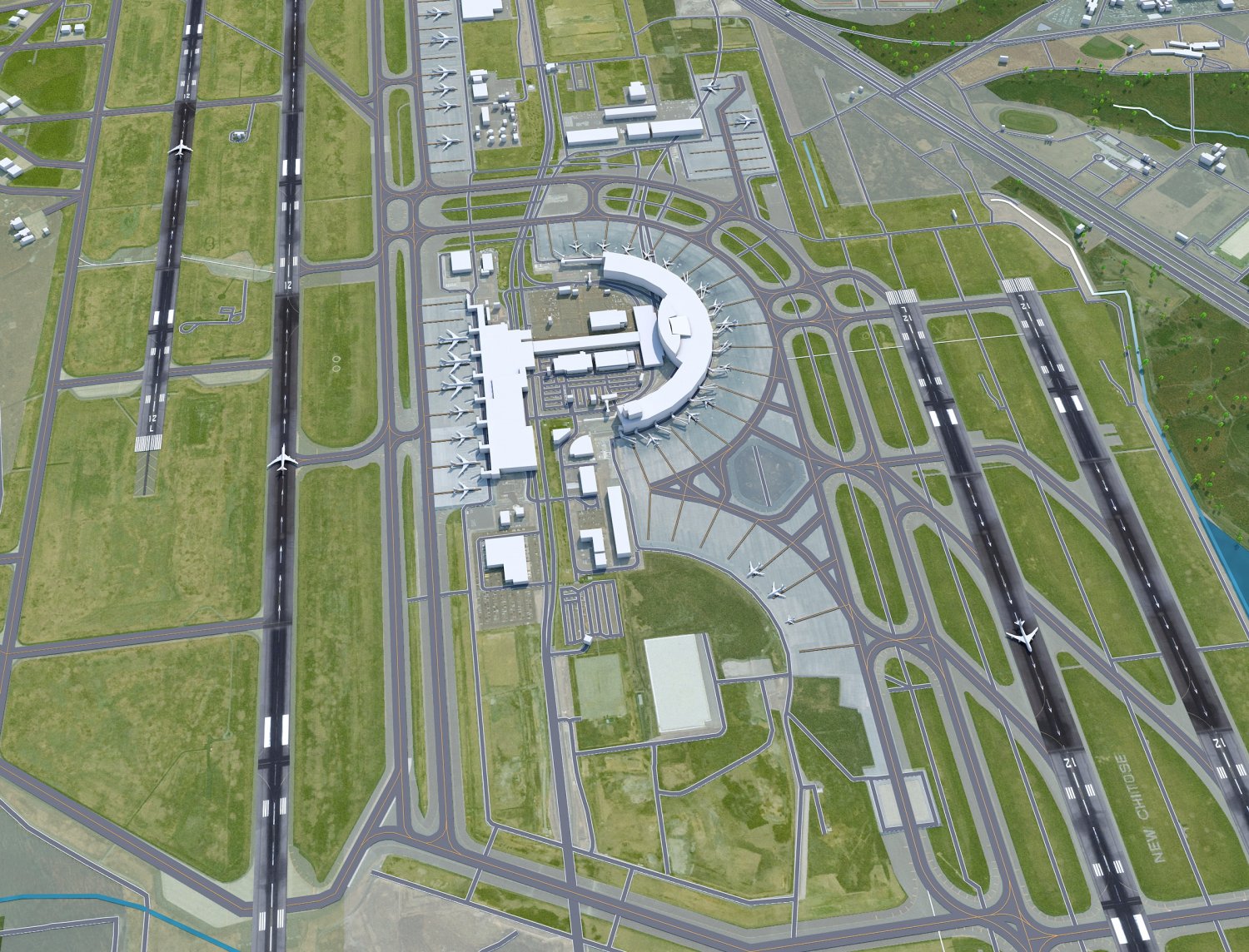 Sapporo New Chitose Airport 12km 3D Модель In Здания 3DExport