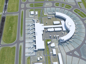 Sapporo New Chitose Airport 12km Modèle 3D