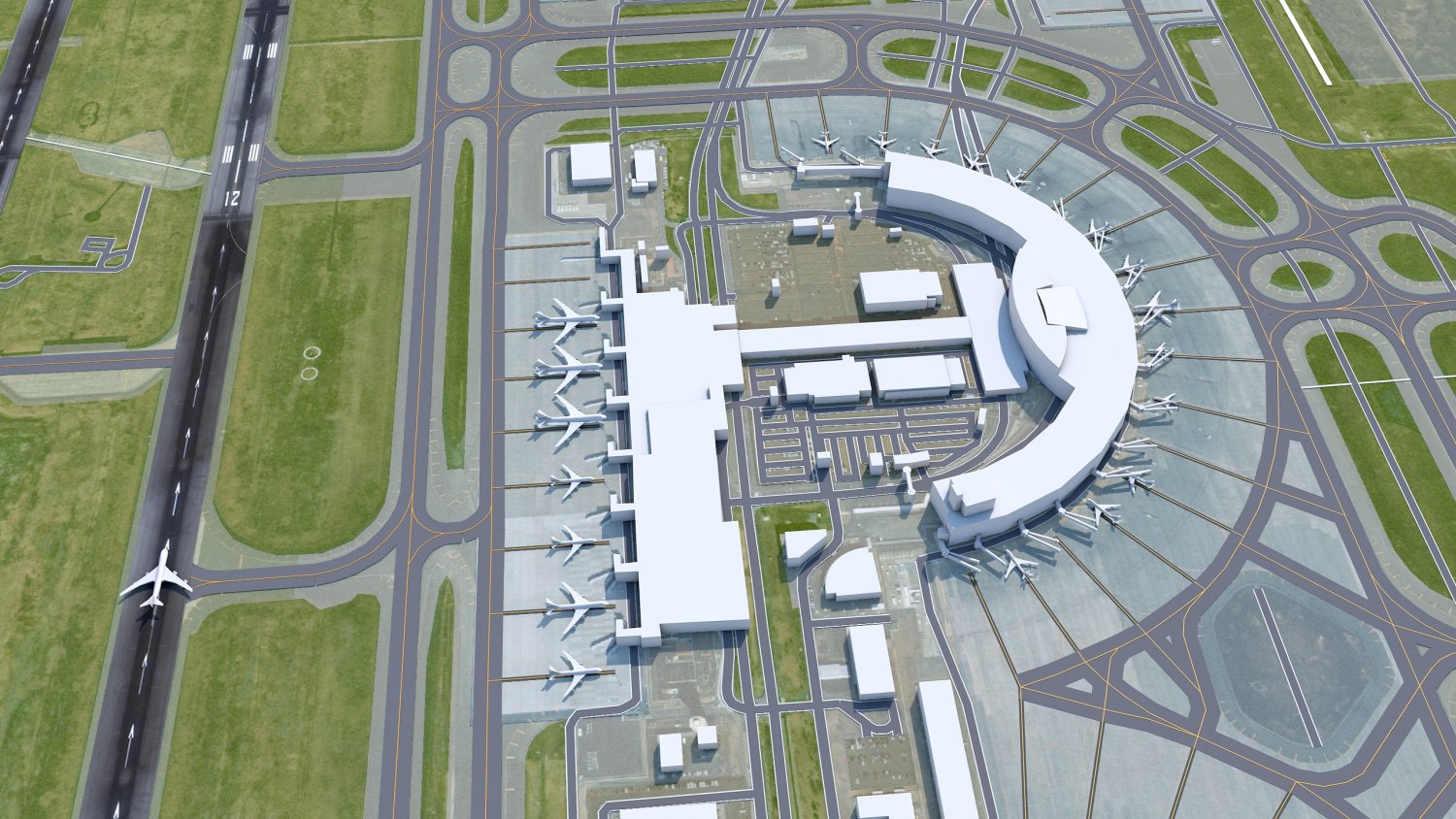 Sapporo New Chitose Airport 12km 3D Модель In Здания 3DExport