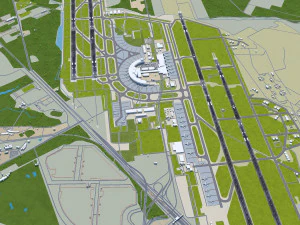 Sapporo New Chitose Airport 12km 3D Model