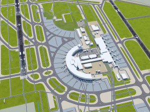 Sapporo New Chitose Airport 12km 3D Model
