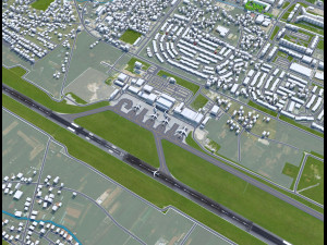 Sarajevo Airport 10km Modello 3D