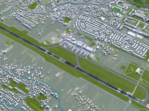 Sarajevo Airport 10km Modello 3D