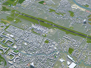 Sarajevo Airport 10km Modello 3D