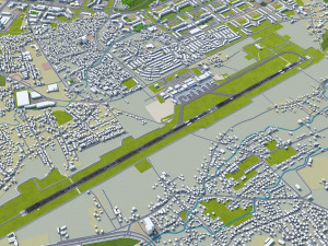 Sarajevo Airport 10km Modello 3D