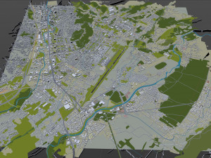 Sarajevo Airport 10km Modello 3D
