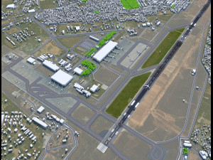Sardar Vallabhbhai Patel International Airport Ahmedabad 10km 3D Model