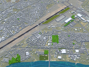 Sardar Vallabhbhai Patel International Airport Ahmedabad 10km 3D Model
