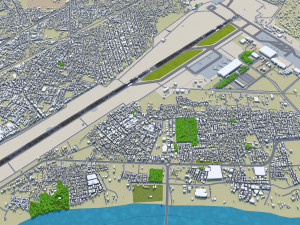 Sardar Vallabhbhai Patel International Airport Ahmedabad 10km 3D Model