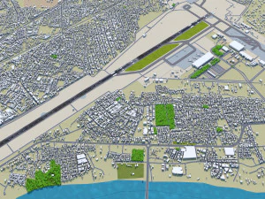 Sardar Vallabhbhai Patel International Airport Ahmedabad 10km 3D Model