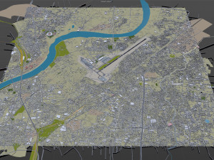 Sardar Vallabhbhai Patel International Airport Ahmedabad 10km 3D Model