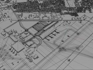 Sardar Vallabhbhai Patel International Airport Ahmedabad 10km 3D Model