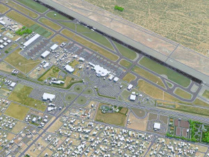 Аеропорт Шарджа 10 км 3D Модель