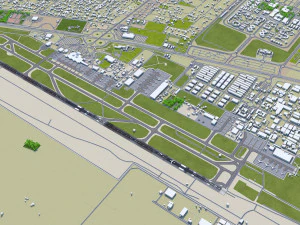 Аеропорт Шарджа 10 км 3D Модель