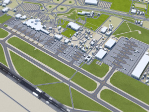Sharjah Airport 10km 3D 모델