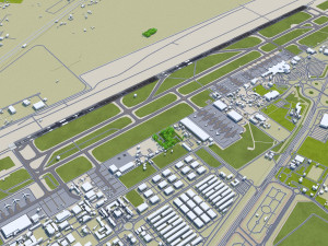 Sharjah Airport 10km 3D 모델