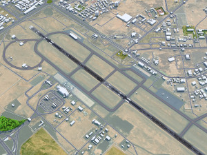 Tabuk Prince Sultan Bin Abdulaziz Airport 12km 3D Model