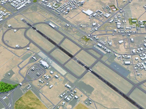 Aeropuerto Tabuk Príncipe Sultán Bin Abdulaziz 12 km Modelo 3D