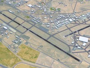 Tabuk Prince Sultan Bin Abdulaziz Airport 12km Modèle 3D