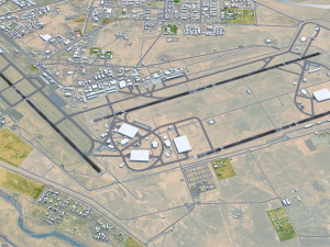 Tabuk Prince Sultan Bin Abdulaziz Airport 12km Modèle 3D