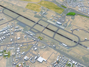Tabuk Prince Sultan Bin Abdulaziz Airport 12km Modèle 3D