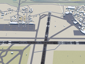 Taif Airport 12km Modèle 3D