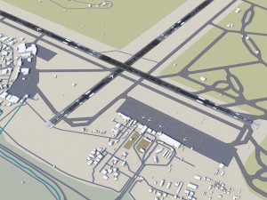Taif Airport 12km Modèle 3D
