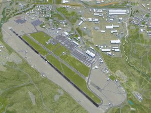 Tbilisi Airport 10km 3D Model