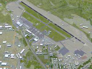 Tbilisi Airport 10km 3D Model