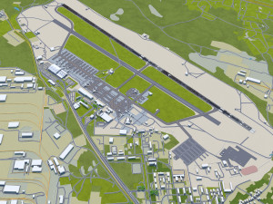 Tbilisi Airport 10km Modèle 3D