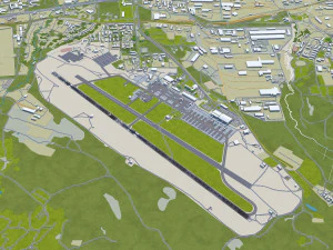 Tbilisi Airport 10km 3D Model