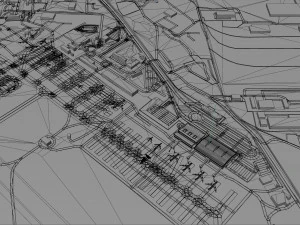 Tbilisi Airport 10km 3D Model