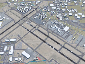 Tucson Airport 10km Modelo 3D