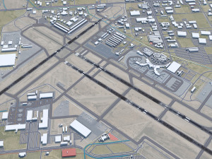 Tucson Airport 10km Modello 3D