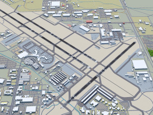 Tucson Airport 10km Modello 3D